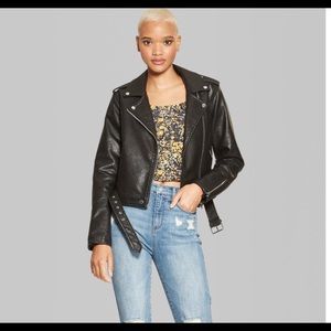 Wild Fable Women's faux leather moto jacket